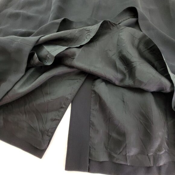 Draper's Studio Skirt Women's 18W Black Pencil Midi Vented Zip/Button - Picture 2 of 8